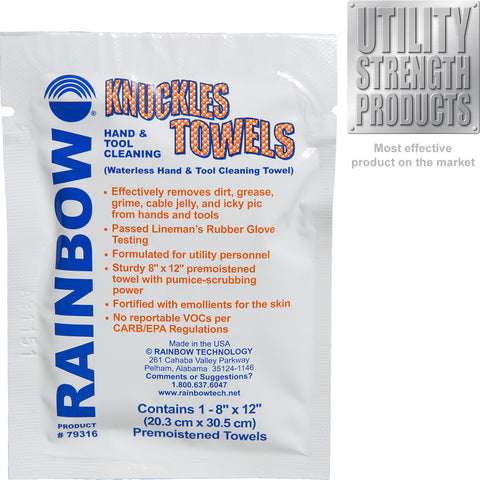 Knuckles Individual Hand & Tool Cleaning Towels