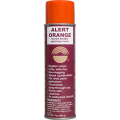 Water-Based Inverted-Tip Marking Paint Alert Orange