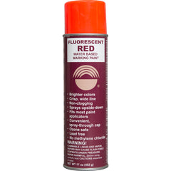 Water-Based Inverted-Tip Marking Paint Fluorescent Red