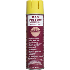 Water-Based Inverted-Tip Marking Paint Gas Yellow