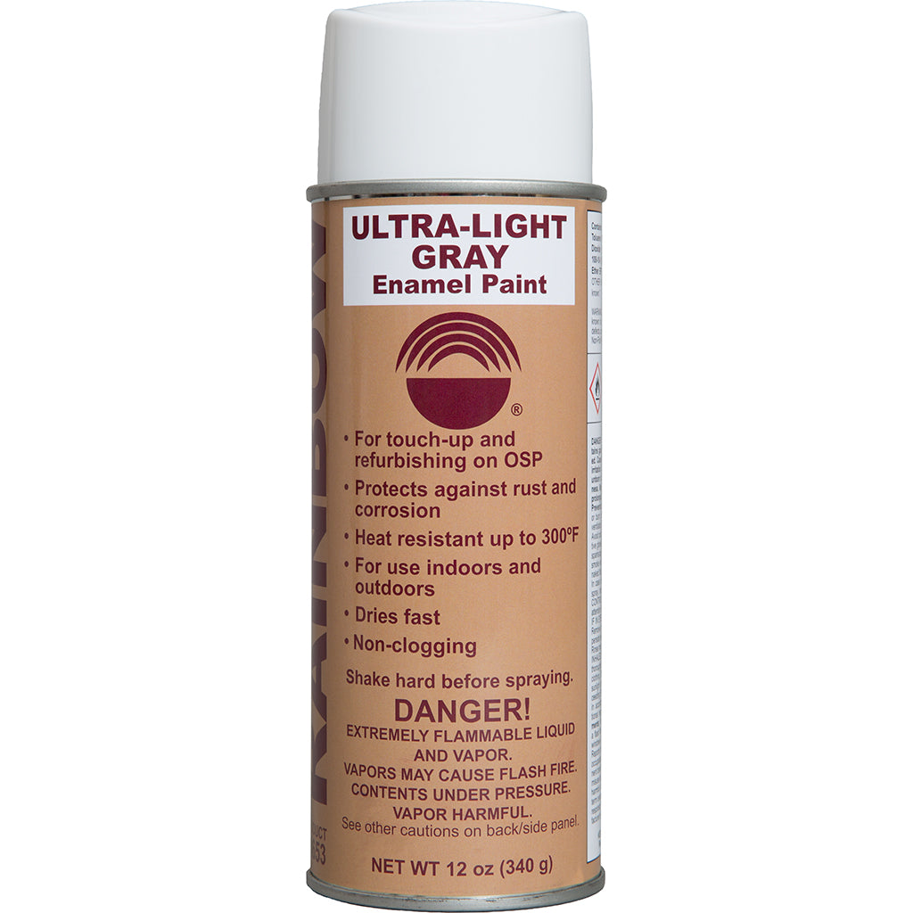 Enamel-Based Spray Paint Ultra-Light Gray
