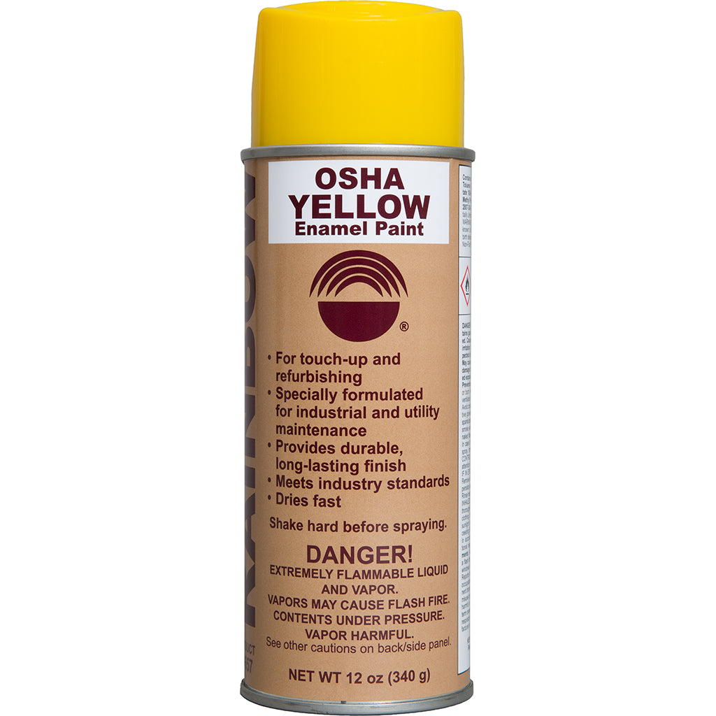 Enamel-Based Spray Paint OSHA Yellow