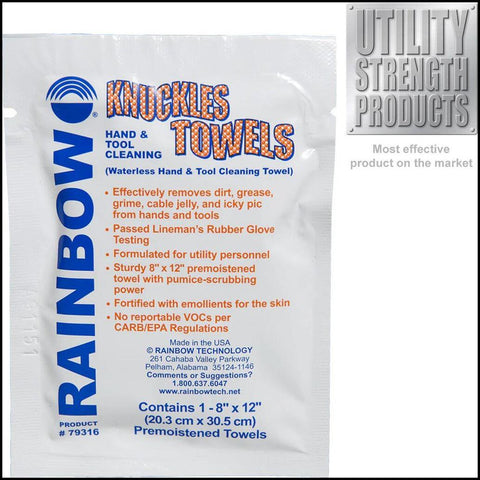 Knuckles Individual Hand & Tool Cleaning Towels